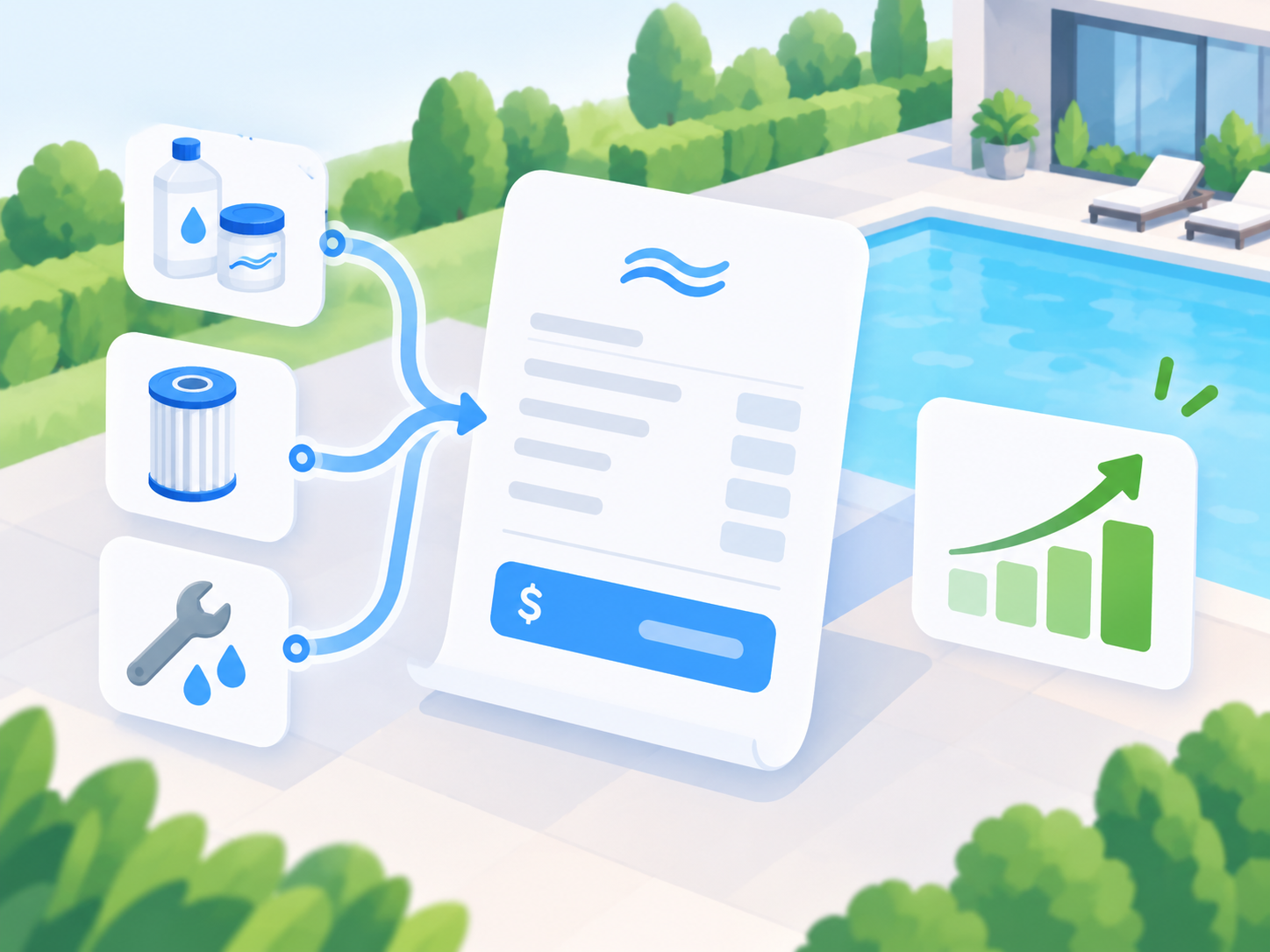 Invoice with profit charts